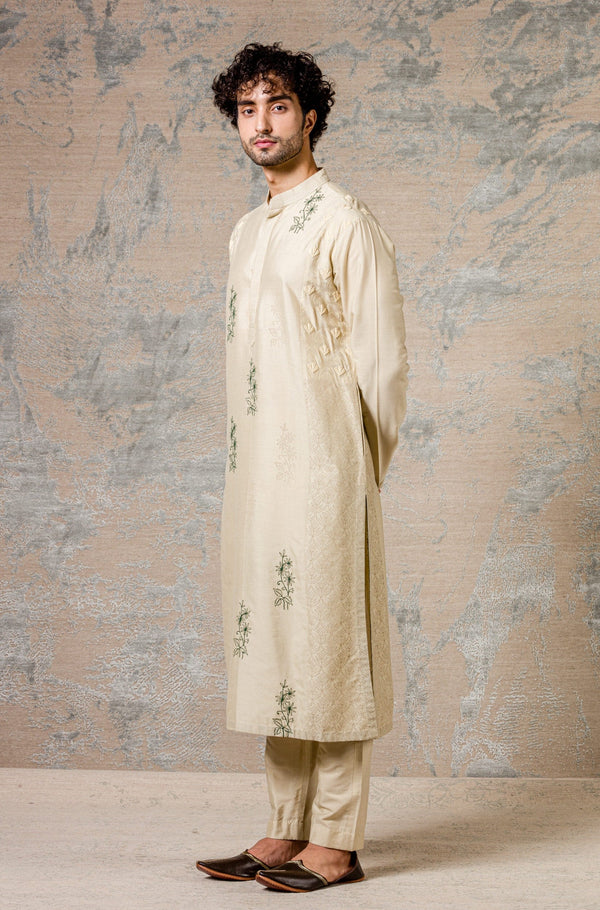 Pista Cotton Silk Kurta Set