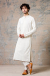 Ivory Cotton Silk Kurta Set
