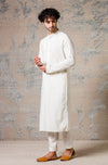 Ivory Cotton Silk Kurta Set