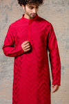 Scarlet Red Kurta Set