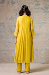 Yellow Chanderi Kurta Set