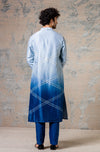 Ombre Blue Tie & Dye Kurta Set