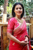Kajol Devgan In Red Saree with Raw Silk Blouse