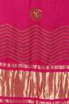Pink Gota Patti Embroidered Lehenga with Double Dupatta - devnaagri