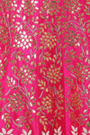 Pink Gota Patti Embroidered Lehenga with Double Dupatta - devnaagri