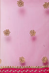Pink Gota Patti Embroidered Lehenga with Double Dupatta - devnaagri