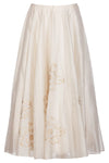 Off White Top with Jacket and skirt - devnaagri