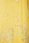 Lemon Georgette Lehenga with Raw Silk Blouse - devnaagri