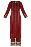 Maroon Kurta Set - devnaagri