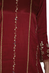 Maroon Kurta Set - devnaagri
