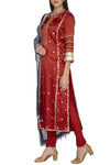 Maroon Kurta Set - devnaagri