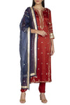 Maroon Kurta Set - devnaagri