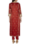 Maroon Kurta Set - devnaagri
