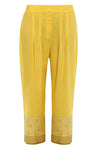 Yellow Anarkali with Pallazo Pants - devnaagri