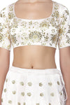 Water Pink Lehenga with Silk Blouse - devnaagri