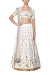 Water Pink Lehenga with Silk Blouse - devnaagri
