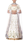 Water Pink Lehenga with Silk Blouse - devnaagri