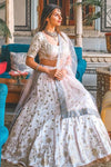 Neha Rao In Water Pink Lehenga with Silk Blouse