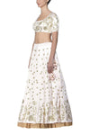 Water Pink Lehenga with Silk Blouse - devnaagri