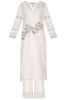 Off-White Chanderi Kurta with Shantoon Pallazo - devnaagri