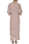 Onion Pink Straight Kurta with Palazzo - devnaagri