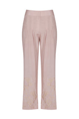 Onion Pink Straight Kurta with Palazzo - devnaagri