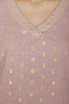 Onion Pink Straight Kurta with Palazzo - devnaagri