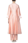 Peach Anarkali with Pants Set - devnaagri