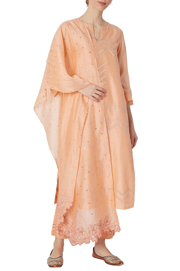 Peach kurta Set