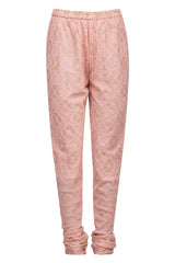 Pink Angrakha Kurta with Churidar - devnaagri