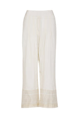 Pink HandPainted Straight Kurta With Pants - devnaagri