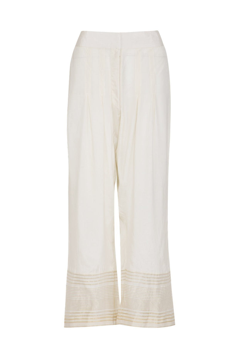 Pink HandPainted Straight Kurta With Pants - devnaagri