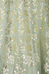 Pista Green Georgette Lehenga with Mul Mukaish Blouse - devnaagri
