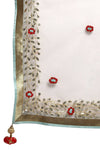 Red Lehenga with Ivory Dupatta - devnaagri