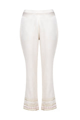 Red Plum Jacket with Ivory Pants - devnaagri