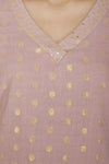 Onion Pink Straight Kurta with Palazzo - devnaagri
