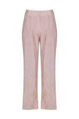 Onion Pink Straight Kurta with Palazzo - devnaagri