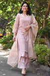 Regina Cassandra In Onion Pink Straight Kurta with Palazzo
