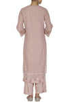 Onion Pink Straight Kurta with Palazzo - devnaagri