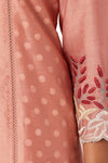 Rose Pink Chanderi Kurta Set