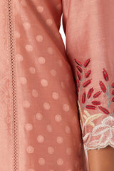 Rose Pink Chanderi Kurta Set