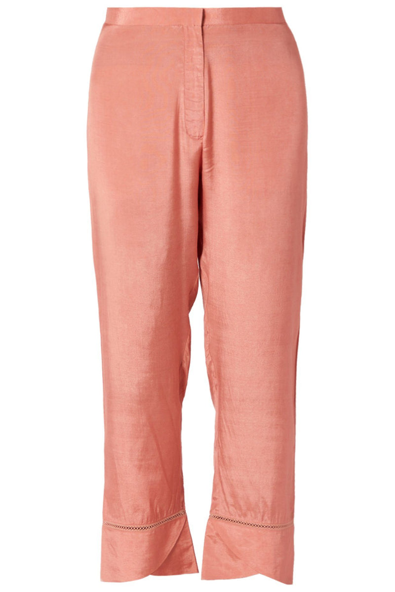 Rose Pink Chanderi Kurta Set