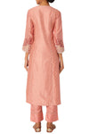 Rose Pink Chanderi Kurta Set