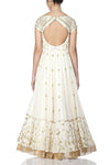 Ivory Anarkali with lycra Churidar - devnaagri