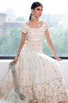 Roshini Daswani In Ivory Anarkali with lycra Churidar