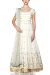 Ivory Anarkali with lycra Churidar - devnaagri