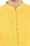 Yellow Embroidered Anarkali Set with Pallazo Pants Set - devnaagri