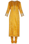 Saffron Kurta Set - devnaagri