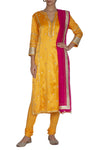 Saffron Kurta Set - devnaagri