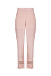 Light Pink Chanderi Kurta With Pants - devnaagri